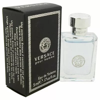 Versace Pour Homme Men Mini 0.17 Oz 5 Ml *Eau De Toilette* Dab-On Splash Nib • $9.98