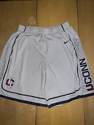 VINTAGE NIKE UCONN HUSKIES BASKETBALL SHORTS Sz XL • $49.99