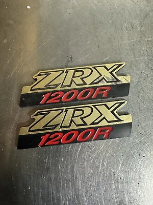 Kawasaki ZRX1200R ZRX 1200 Side Cover Panel GENUINE OEM Badge Badges Nameplate • $29.95