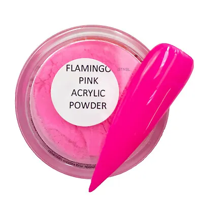 Neon Coloured Acrylic Powder By TNBL - Flamingo Pink Powder For Ombre Nails • £2.69