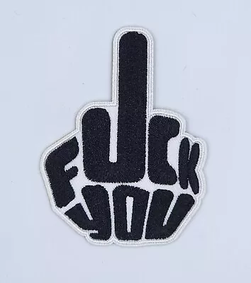 Finger F You Vest Biker Harley Davidson Patch Embroidered Badge Iron Sew On • $7.17