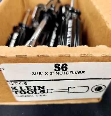 $12.99 • Buy Qty 1 Klein / Vaco S6 3/16  X 3  Nutdriver Made In Usa Nos
