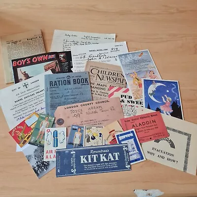 Children's War Nostalgic Memorabilia Pack (Replicas) • £6.99