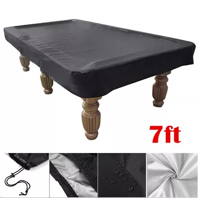 7FT Outdoor Pool Snooker Billiard Table Cover Polyester Waterproof • $19.69