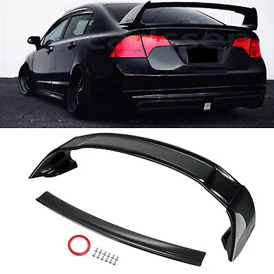 Rear Trunk Spoiler Wing MUGEN Type-R Carbon Style For 2006-11 Honda Civic Sedan • $89.69