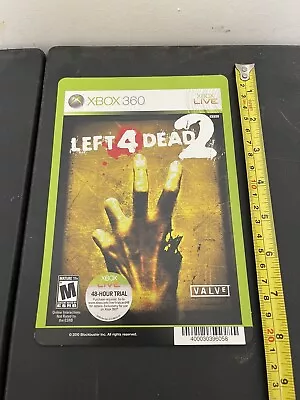 Left 4 Dead 2 Xbox 360 Blockbuster Backer Card NO Game! Shelf Display Poster! 👌 • $21.90