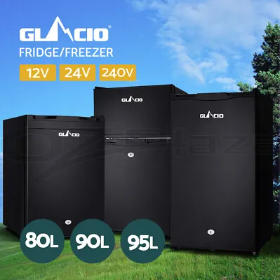 Glacio 80L/90L/95L Portable Bar Fridge Freezer 12V/24V/240V Camping Caravan • $390.95