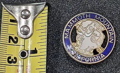 Vintage Mammoth Mountain California Round Collectible Pin 30 • $17.49