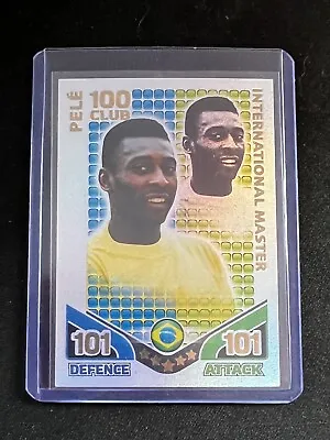 Pele Match Attax World Cup 2010 International Master 100 101 Club Brazil • £22.45