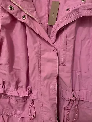 J Crew Women's Hooded Rain Jacket Small Pink • $40