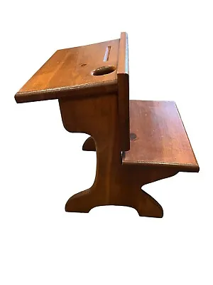 Vintage Child Wood Desk Chair Decor Piece Pencil Holder Plant Figurine Display  • $40