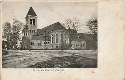 First Baptist Church UDB Malden MA Mass  VTG  P73 • $2.63