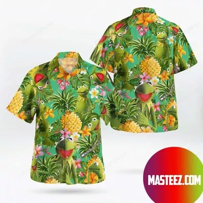 The Muppet Show Kermit The Frog Tropical 3D HAWAII SHIRT US Size Christmas Gift • $25.96