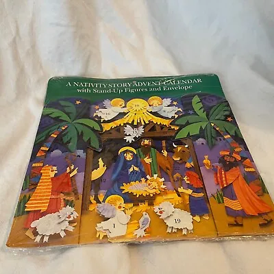 Vtg American Greetings Nativity Story Advent Calendar Forget Me Not Cards Unused • $9.99