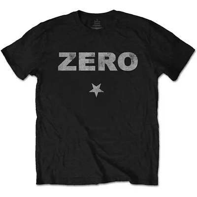 £16.95 • Buy Smashing Pumpkins Zero Distressed Print Men's Official Black T-Shirt 