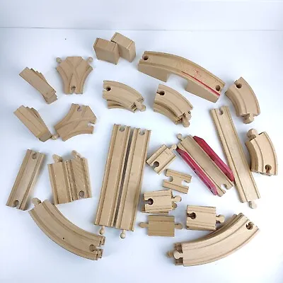 Large Selection Of Wooden Train Track And Accessories  • £40