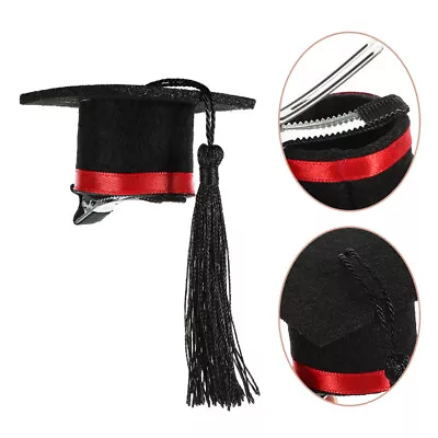 Mini Graduation Hat Shaped Hair Clip Mini Doctoral Cap Hairpins For Graduation • $11.39