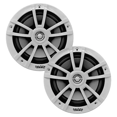 2 X Infinity 6.5  2-Way 225W Marine White Boat Loud Speakers (Bulk Packaging) • $79.99