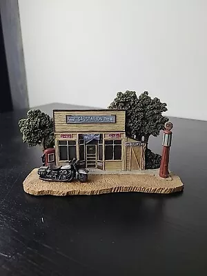 Gas Station Store Front And Motorcycle Figure • $12