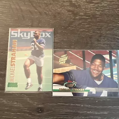 2 Michael Strahan Rookies • $5