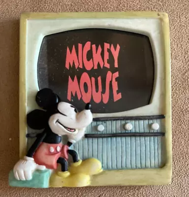 3  Disney Mickey Mouse Charpente Television Set Magnet Picture Frame Vintage Tv • $24.50