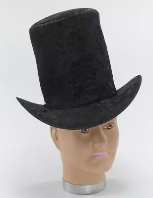 Children's  Black Velvet Top Hat Mad Hatter Fancy Dress • £3.49