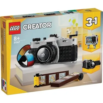 1 X Lego Creator 31147 3 In 1 Retro Camera Brand New In Sealed Box 261 Pieces • $44.95