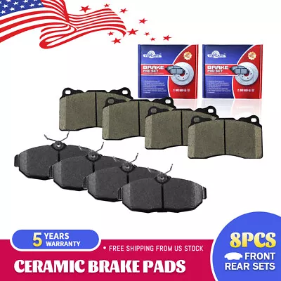 Front & Rear Ceramic Disc Brake Pads For Ford Mustang Shelby GT500 GT500KR • $40.56