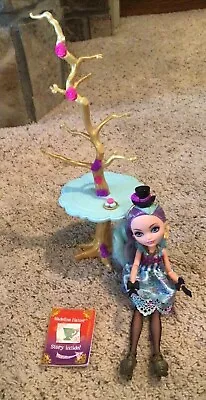 Ever After High Hat-tastic Madeline Hatter Doll Mattel W/ Table & Book • $35.99