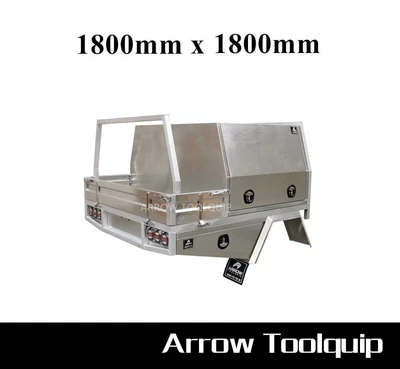 $6200 • Buy 1800 X 1800 Aluminium Dual Cab Ute Tray & Flat Aluminium Dual Cab Canopy