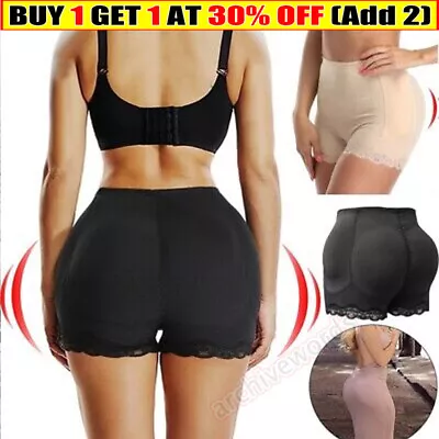 Bum Pants Hip Enhancer Shaper Padded Panty Butt Lifter Booty Boyshorts Underwear • £9.79