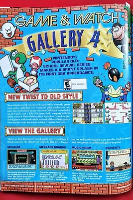 2002 GAME & WATCH GALLERY 4 GBA Promo Art PRINT AD / DONKEY KONG YOSHI MARIO • $14.99