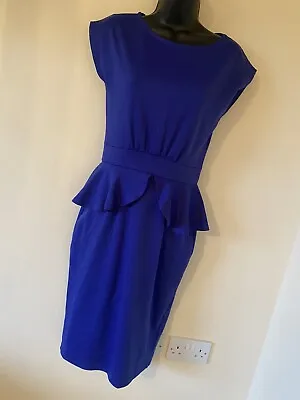 £3.50 • Buy Dorothy Perkins Blue Peplum Dress Size 8