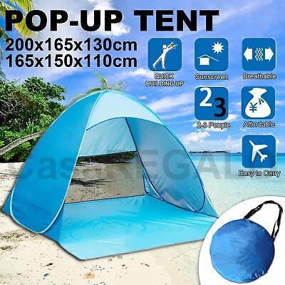 $26.18 • Buy CASA Pop Up Camping Tent Beach Portable Hiking Sun Shade Shelter Fishing
