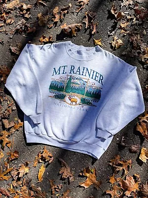 Retro Mt. Rainier National Park Sweatshirt • $27.99