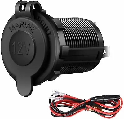 Cigarette Lighter Socket Charger Power 12V Adapter For Car Marine Motorcycle RV • $4.99