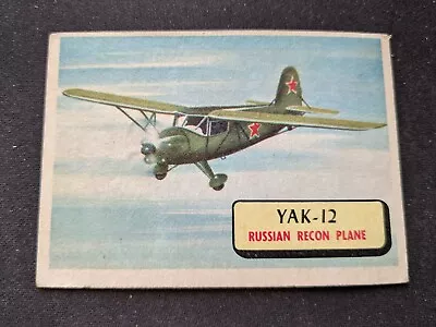 1957 Topps Planes Of The World Card # 116 Yak-12 - Russian Recon Plane (VG/EX) • $9.95