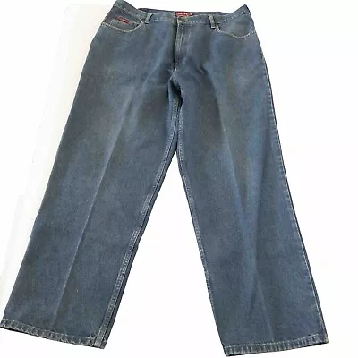 Vintage Chaps Baggy Wide Leg Jeans Y2K Mens 38x30 • $33.99