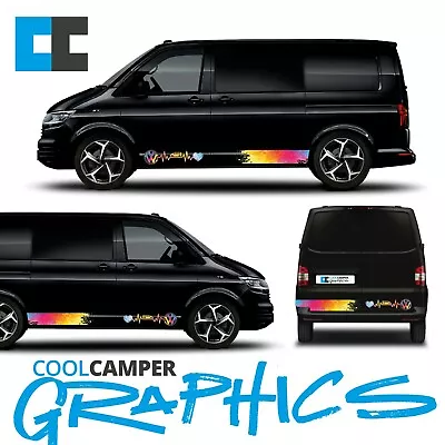 Vw Volkswagen T4 T5 T6 Camper Paint Special Edition Side Stripe Graphics Decals • £69.50