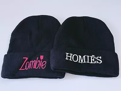 £6.30 • Buy Unisex Men Women Ski Knit Winter Skull Warm Novelty Word Black Beanie Hat Cap
