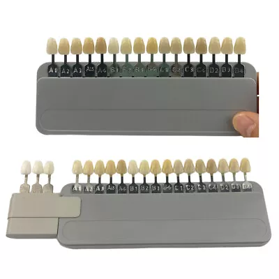 Classical A1-D4 Tooth Shade Guide Dental Whitening Comparison Porcelain Teeth • $26.26