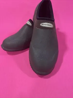 £28.71 • Buy The Original Muck Boot Black Low Slip On Waterproof Shoes Women 8-8.5; Men 6.5-7