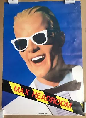 Max Headroom TV Host Vintage Poster • $39.95