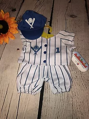 Blue Pinstripe Baseball Outfit Fits Most 15  - 18  Build-a-bear & Make Your Own • $9.50