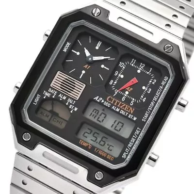 CITIZEN COLLECTION JG2126-69E RECORD LABEL Thermo Sensor Watch Ana-Digi Temp • $448.42