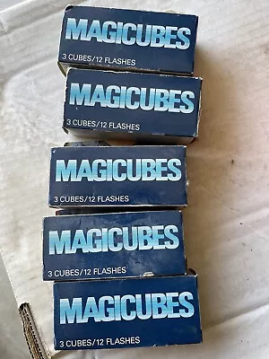 Vintage Magicubes For F Or X Type Magic Cube Cameras Blue Dot Corporation 1982 • $37.50