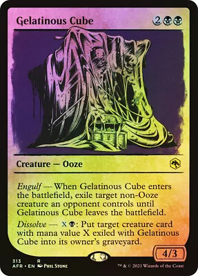 MTG FOIL Gelatinous Cube Showcase  - Adventures In The Forgotten Realms • $1.69