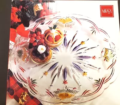 Mikasa Christmas Serving Platter Centerpiece Hostess Winter Bells Holiday 14.75  • $39.99