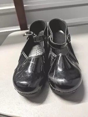 Dansko Patent Leather Mary Jane Nursing Clog Black EUR 39 (US 8.5-9) Italy Made • $32