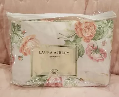 Laura Ashley Home Comforter Cover Duvet Vintage English Rose Twin Fabric New! • £120.52